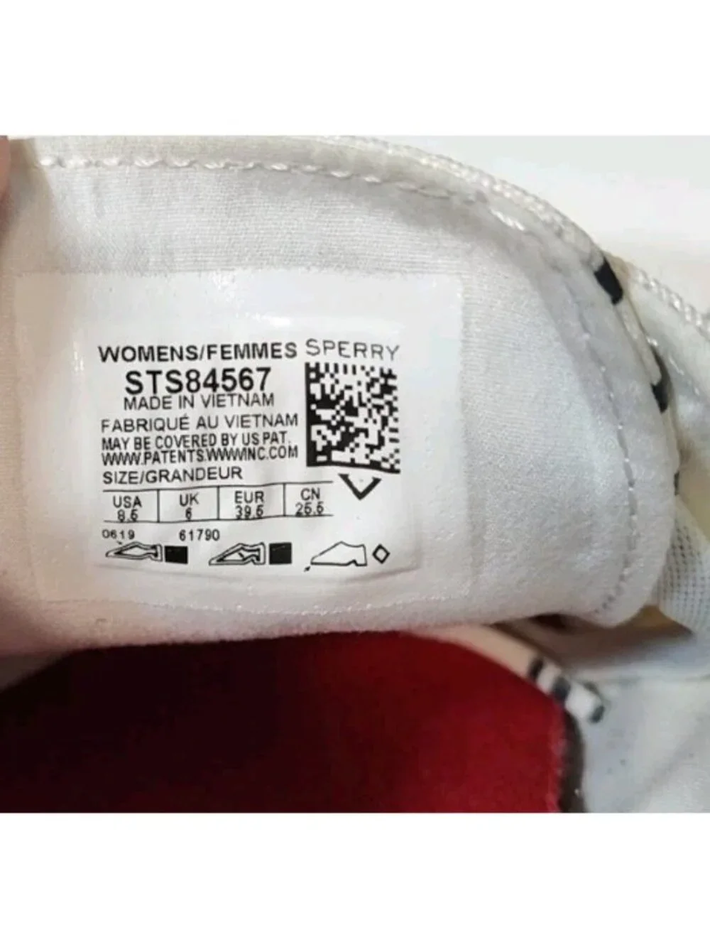 Sperry Crest Vibe Bionic Eco-friendly Boat Shoe Women's 8.5 Off White Nylon - Picture 9 of 9